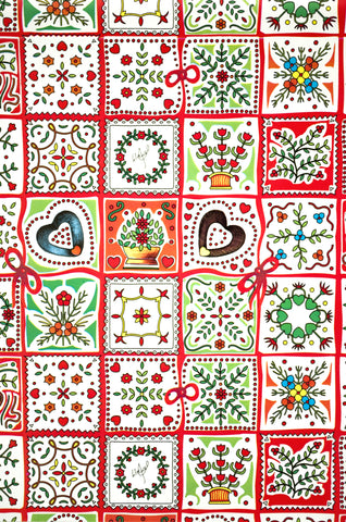 Carta Regalo Patchwork Tirolese fogli cm 70x100