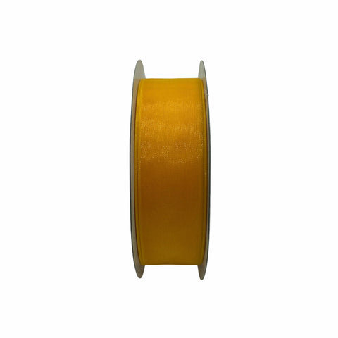 Nastro Organza Giallo 25mm