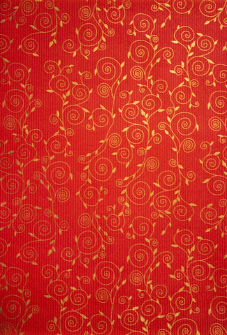 Carta Regalo Spirali Fondo Rosso fogli cm 70x100