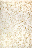 Carta Velina Bianca Spirali Oro fogli cm 70x100