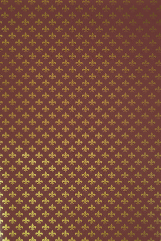 Carta Regalo Gigli Piccoli Bordeaux fogli cm 70x100