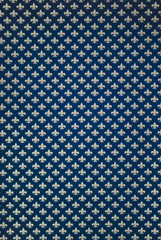 Carta Regalo Gigli Piccoli Blu fogli cm 70x100