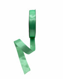 Nastro Doppio Raso Satin Verde Chiaro 25mm Srotolato