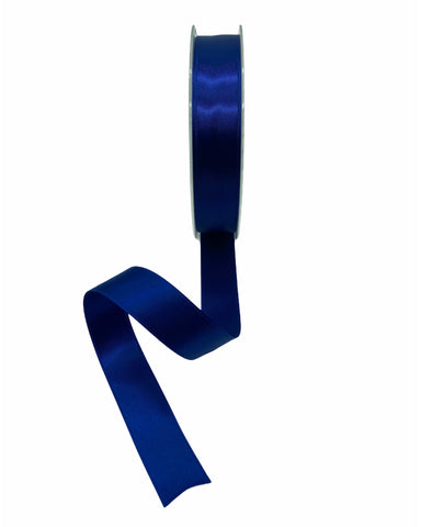 Furlanis - Nastro Doppio Raso, Tessuto Italiano - Blu Notte, 25 Mm
