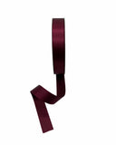 Nastro Doppio Raso Satin Bordeaux 25mm