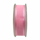 Nastro Animato Organza Bordata Rosa 20mt 25mm