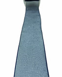 Nastro Organza Blu con Glitter Disteso 15mt 38mm
