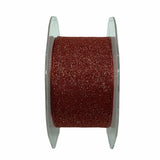 Nastro Organza Rosso con Glitter 15mt 38mm