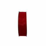 Nastro Organza Rosso 25mm