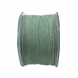 Nastro Animato Organza Plissè Verde Acqua 10mt 50mm