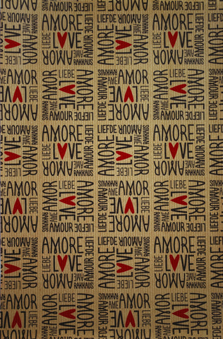 Carta Regalo San Valentino Sealing Love Cuori Rossi (Fogli 70x100