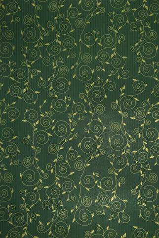 Carta Regalo Spirali Fondo Verde fogli cm 70x100