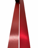 Nastro Metallizzato Opaco Rosso Disteso 100mt 19mm